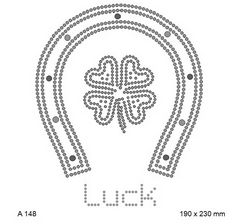 футболка с изображением Luck подкова клевер