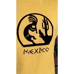 Футболка с заклепками и флоком MEXICO