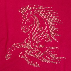Толстовка ( футболка) с заклепками -Конь